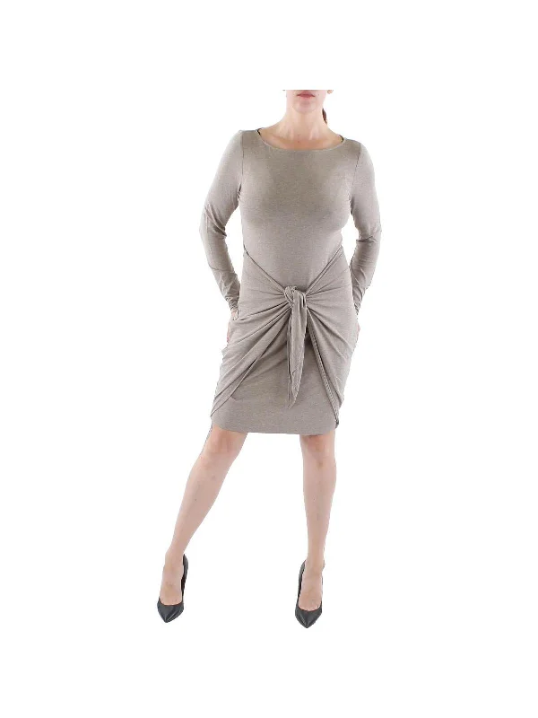 Chic, modern fashion for empowered women Womens Tie Waist Knee Cocktail and Party Dress Chic, modern fashion for empowered women Womens Tie Waist Knee Cocktail and Party Dress
