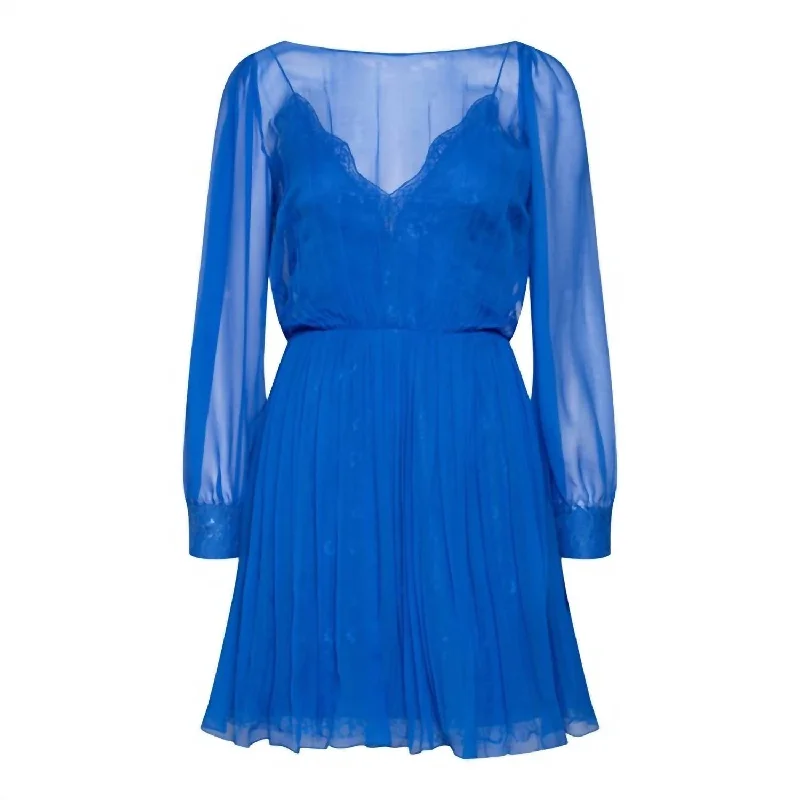 Create a timeless wardrobe with fashionable pieces Chiffon Lace Camisole Shirt Dress In Blue Create a timeless wardrobe with fashionable pieces Chiffon Lace Camisole Shirt Dress In Blue