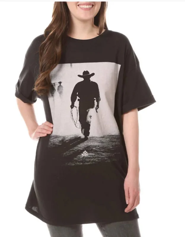 Elegant evening wear for special events   Cowboy T-Shirt Dress In Midnight