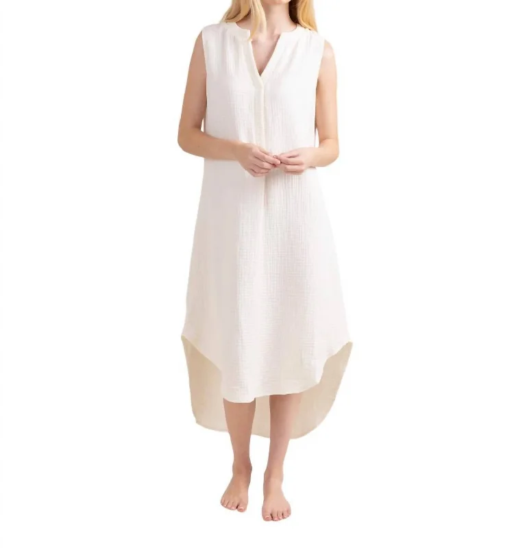 Women’s clothing that combines comfort and style   Holland Dress In Bone