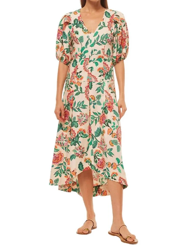 Elegant evening wear for special events   Jamila Dress In Malika Paisley