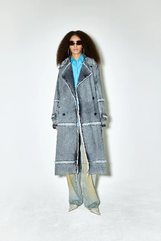 Stylish clothing designed to flatter every woman   MAGNUM coat light grey