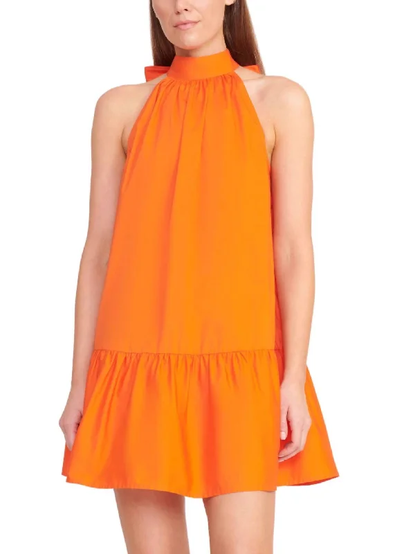 Chic, modern fashion for empowered women   Mini Marlowe Dress In Tangerine