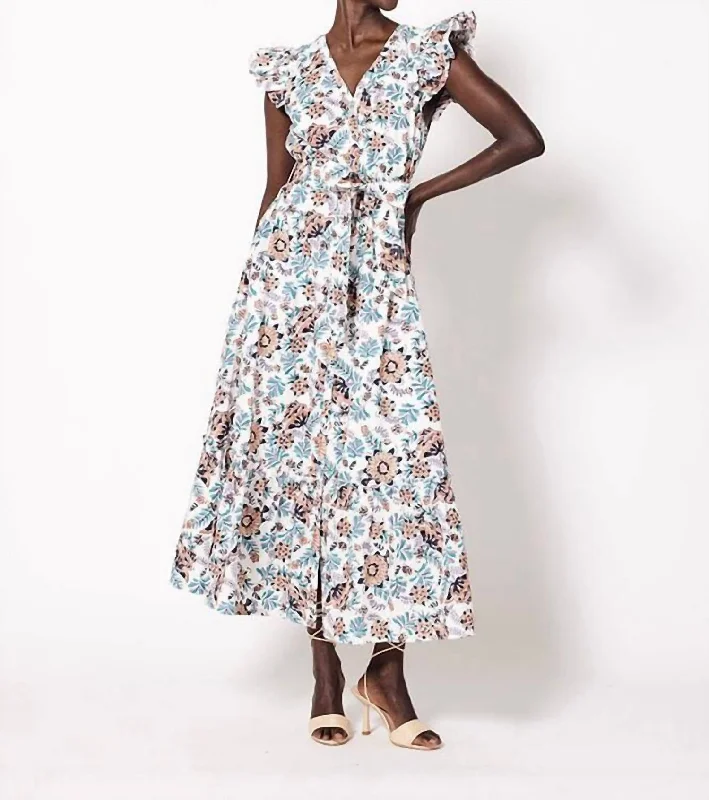 Bold and beautiful clothing for every woman   Noricel Ankle Dress In Miramont Print