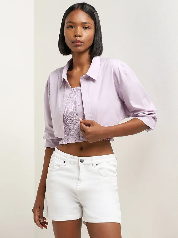Women’s fashion that reflects your personality   Nuon Lilac Solid Jacket