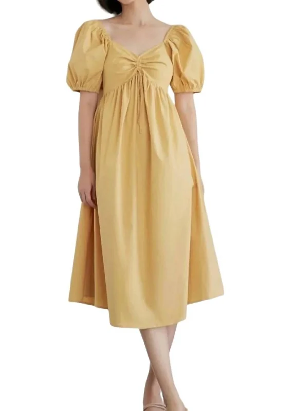 The ultimate destination for women’s clothing   Sweetheart Dress In Tawny Gold