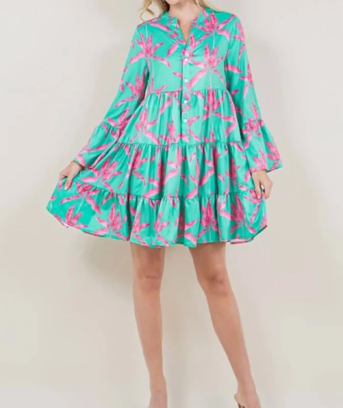 Effortlessly stylish outfits for the modern woman   Tropical Days Dress In Mint