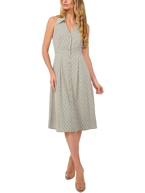 Refresh your closet with chic and comfy styles Womens Knee-Length Printed Shirtdress Refresh your closet with chic and comfy styles Womens Knee-Length Printed Shirtdress