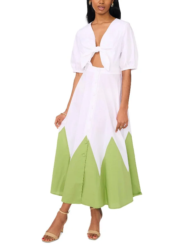 Comfortable yet stylish outfits for women on the go Womens Tie Front Cutout Shirtdress Comfortable yet stylish outfits for women on the go Womens Tie Front Cutout Shirtdress