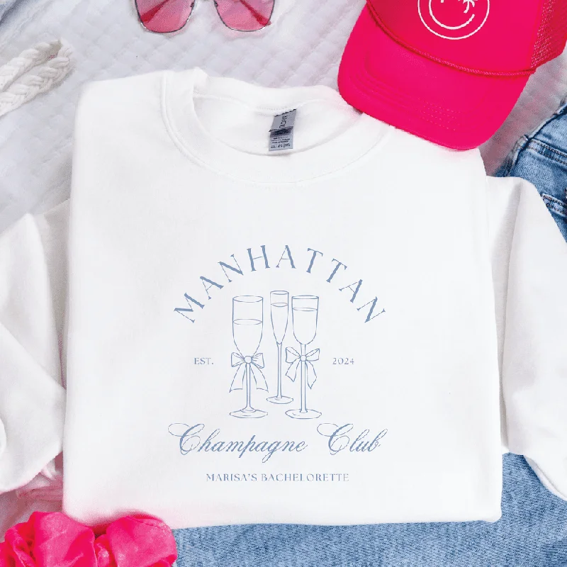 High-quality women’s wear for everyday elegance Champagne Club Bachelorette Sweatshirt High-quality women’s wear for everyday elegance Champagne Club Bachelorette Sweatshirt