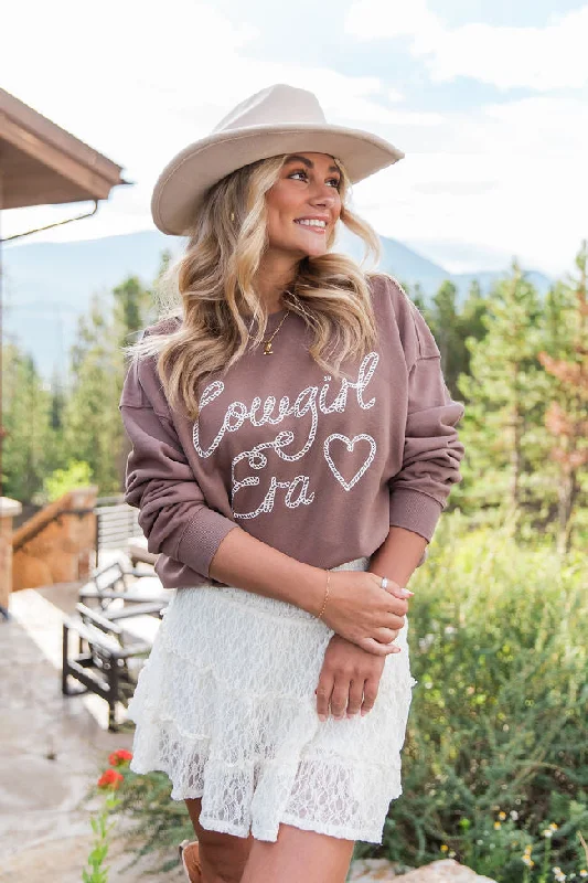 Designer-inspired women’s fashion at affordable prices Cowgirl Era Mocha Oversized Graphic Sweatshirt Designer-inspired women’s fashion at affordable prices Cowgirl Era Mocha Oversized Graphic Sweatshirt
