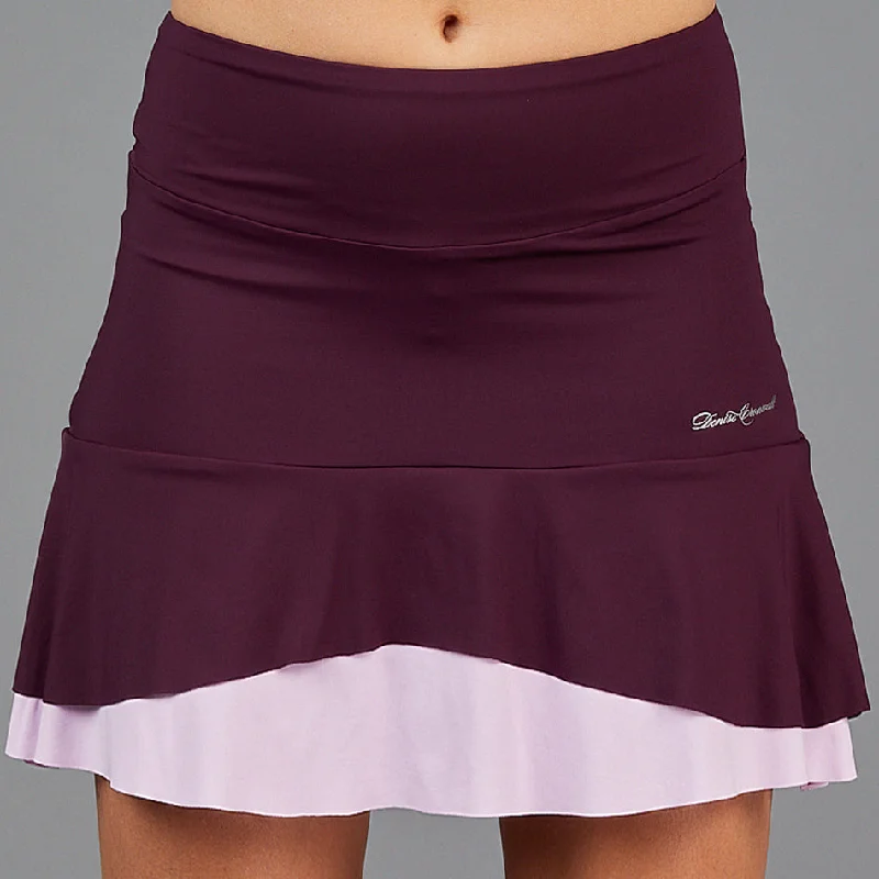 Look and feel your best in our women’s wear   Djali Two Tier 16.5" Skort (wine)
