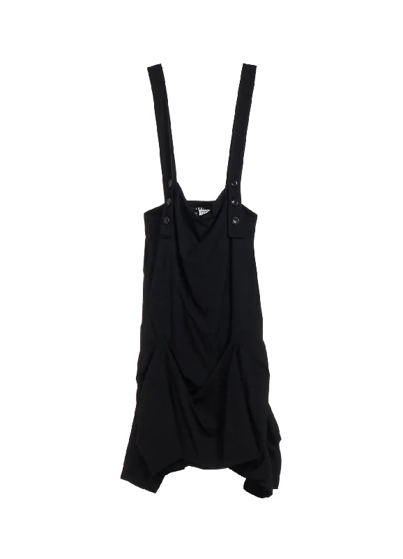 Soft, breathable fabrics for fashionable women   WOOL GABARDINE DART SKIRT
