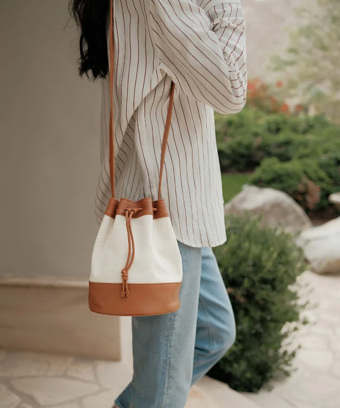 Casual outfits that elevate your style   Mini Canvas Drawstring Bag