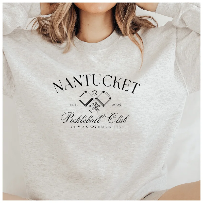 Bold fashion choices for the confident woman Pickelball Club Bachelorette Sweatshirt Bold fashion choices for the confident woman Pickelball Club Bachelorette Sweatshirt