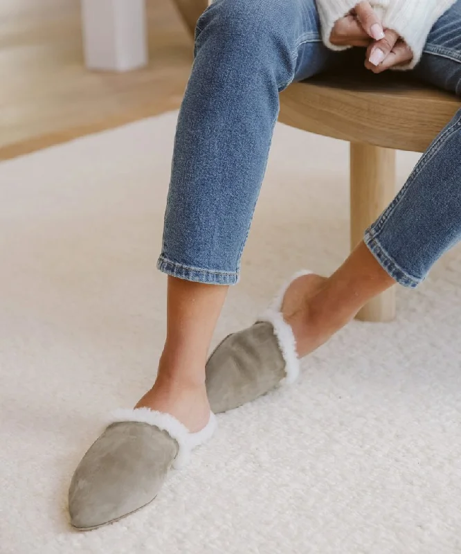 Look and feel your best in our women’s wear   Shearling-Lined Mule