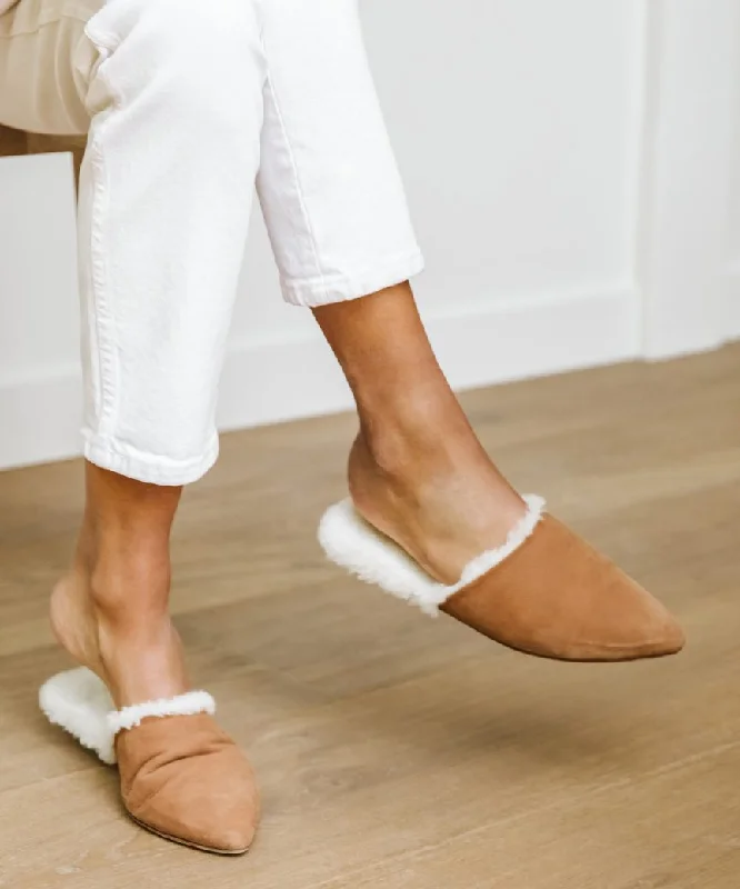 Confidence-boosting clothing for women   Shearling-Lined Mule