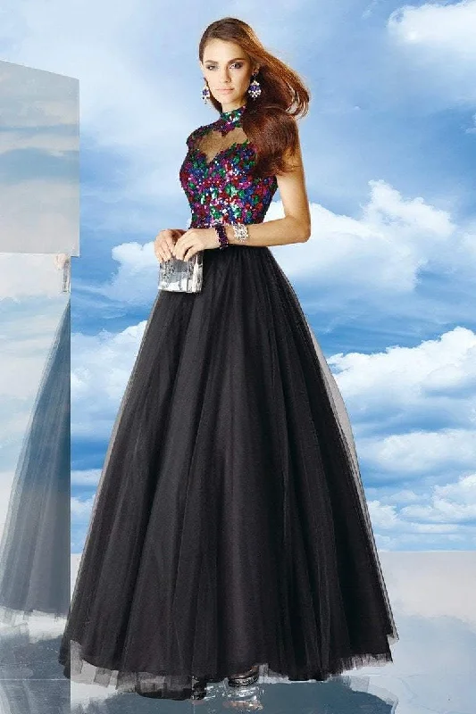 Casual outfits that elevate your style Alyce Paris Sequined High Neck Ballgown in Black/Multicolor 6484 Casual outfits that elevate your style Alyce Paris Sequined High Neck Ballgown in Black/Multicolor 6484