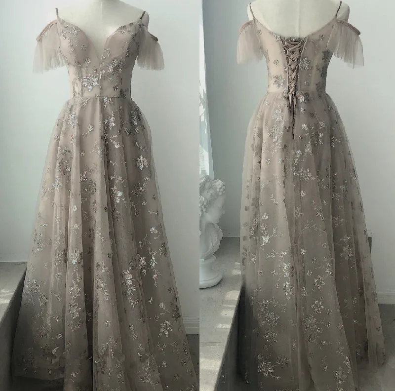 Designer-inspired women’s fashion at affordable prices Beautiful Light Champagne Straps Long Party Dress, A-Line Floor Length Prom Dress cg14868 Designer-inspired women’s fashion at affordable prices Beautiful Light Champagne Straps Long Party Dress, A-Line Floor Length Prom Dress cg14868