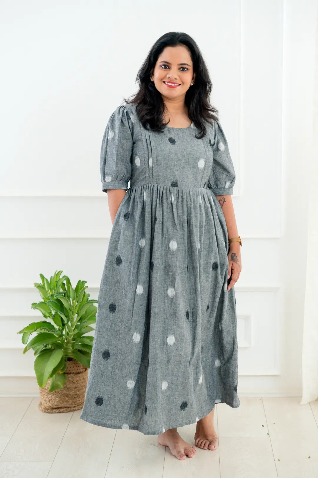 The ultimate destination for women’s clothing Charcoal Spotted Maternity Feeding Dress The ultimate destination for women’s clothing Charcoal Spotted Maternity Feeding Dress