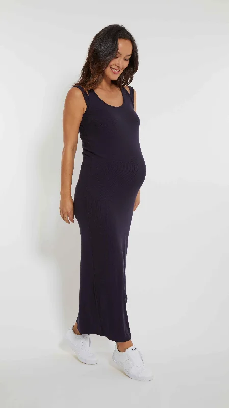 Bold, confident, and stylish women’s clothing   Double Strap Maternity Maxi Dress