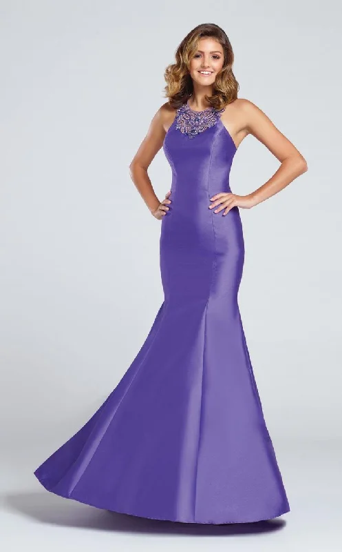 Summer-ready fashion for stylish women Ellie Wilde Ew117011 Beaded Illusion Back Prom Dress Summer-ready fashion for stylish women Ellie Wilde Ew117011 Beaded Illusion Back Prom Dress