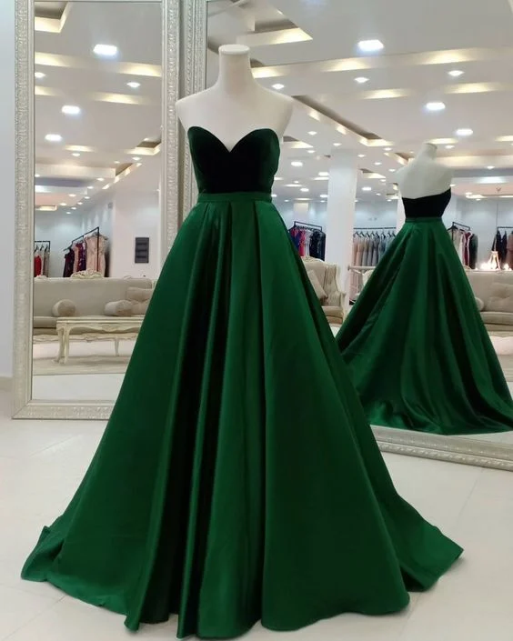 Sustainable fashion for stylish women   Green Long Prom Dress Formal Dress   cg14811