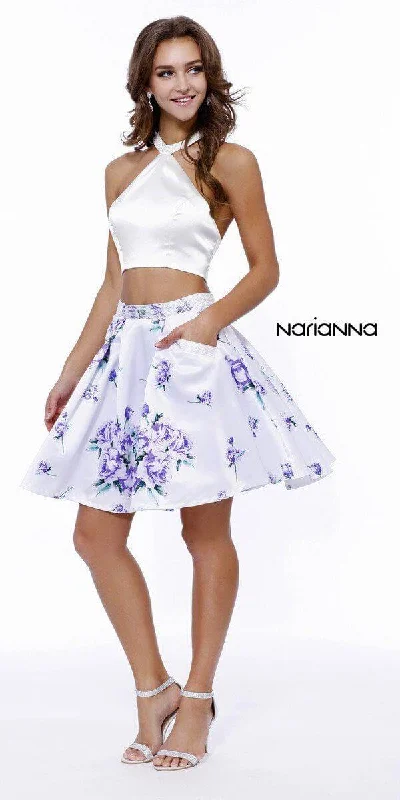 Sporty-chic women’s apparel for active lifestyles Two Piece Floral Print Prom Dress Ivory/Purple Sporty-chic women’s apparel for active lifestyles Two Piece Floral Print Prom Dress Ivory/Purple