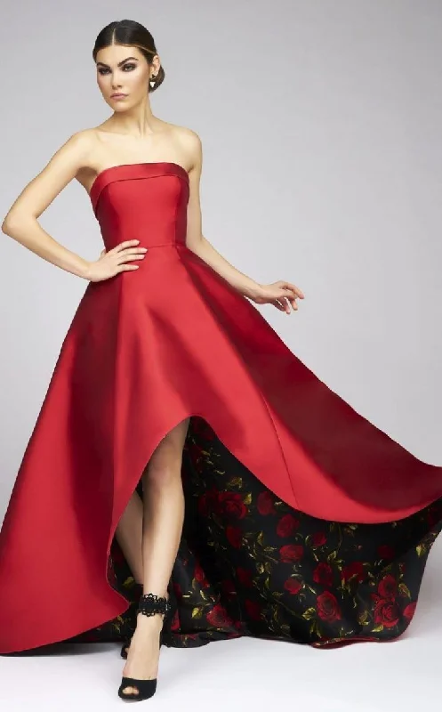 Perfect fashion pieces for the busy woman   Ieena Duggal Bustier Gown In Red 25279