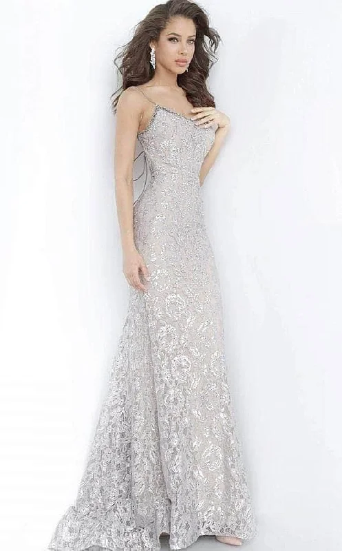 Fashion pieces that complement every woman’s style Jovani 00355SC - Metallic Lace Evening Dress Fashion pieces that complement every woman’s style Jovani 00355SC - Metallic Lace Evening Dress
