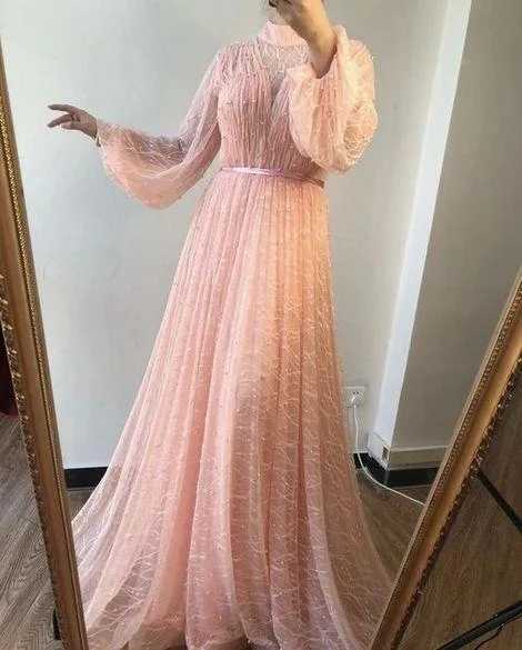 Premium quality women’s clothing at affordable prices Long Sleeve A Line Pink Long Prom Dresses, Evening Formal Dress, cg14799 Premium quality women’s clothing at affordable prices Long Sleeve A Line Pink Long Prom Dresses, Evening Formal Dress, cg14799