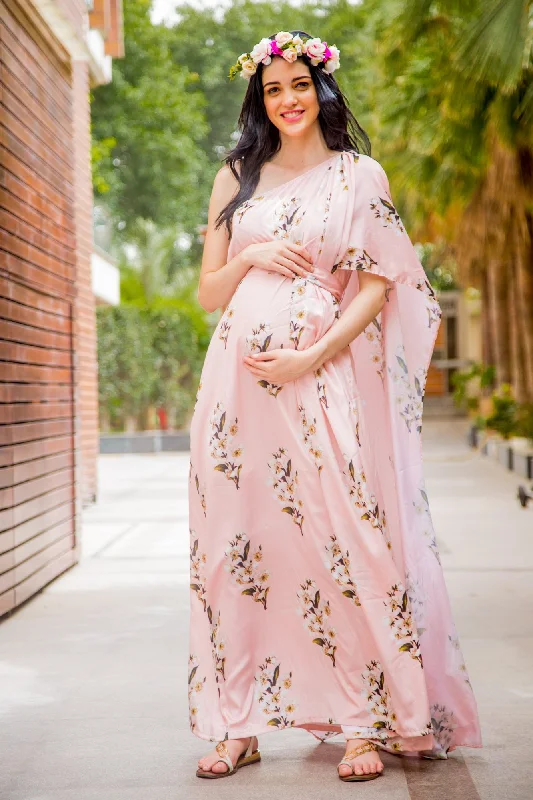 Casual yet chic women’s outfits for work or play Luxe Carnation Pink One Shoulder Floral Maternity Gown Casual yet chic women’s outfits for work or play Luxe Carnation Pink One Shoulder Floral Maternity Gown