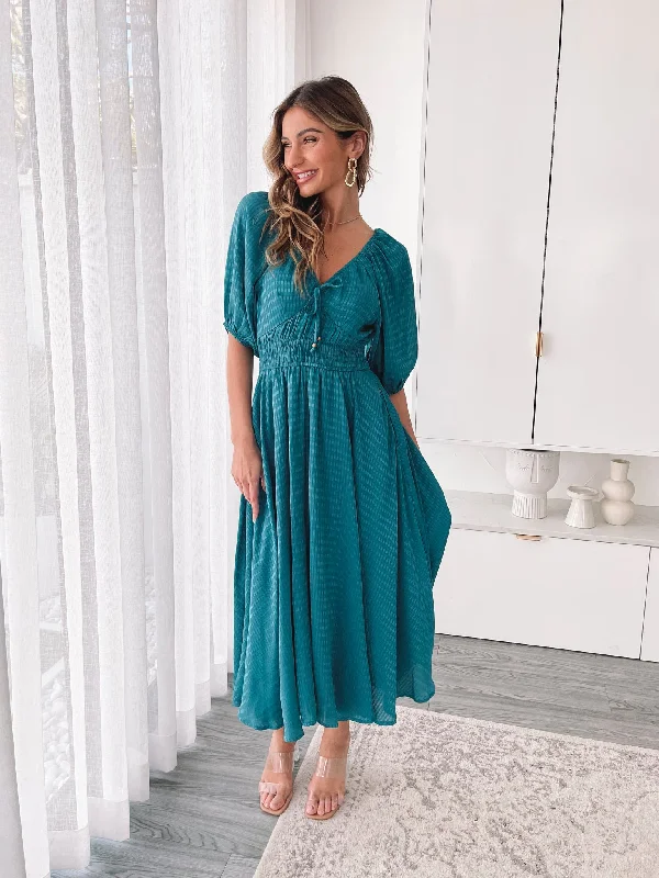 Fashion-forward women’s clothing on a budget   Marvey Dress - Teal