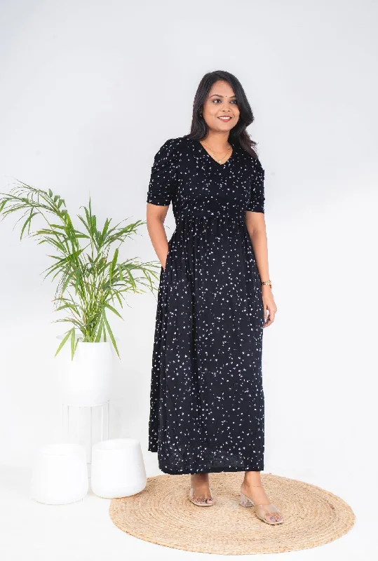Soft, breathable fabrics for fashionable women Luxury Maxi stardust Light Weight Dress Soft, breathable fabrics for fashionable women Luxury Maxi stardust Light Weight Dress