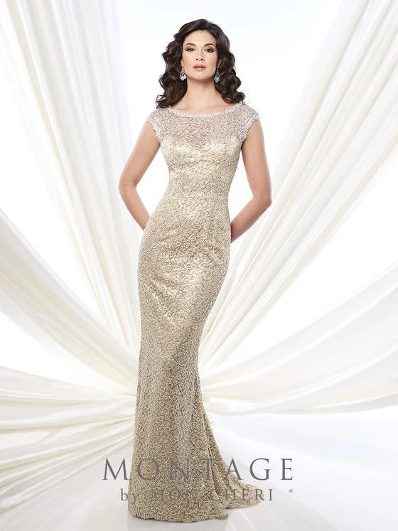 Modern fashion pieces designed for all women   Mon Cheri 215912 Sequined Lace Dress