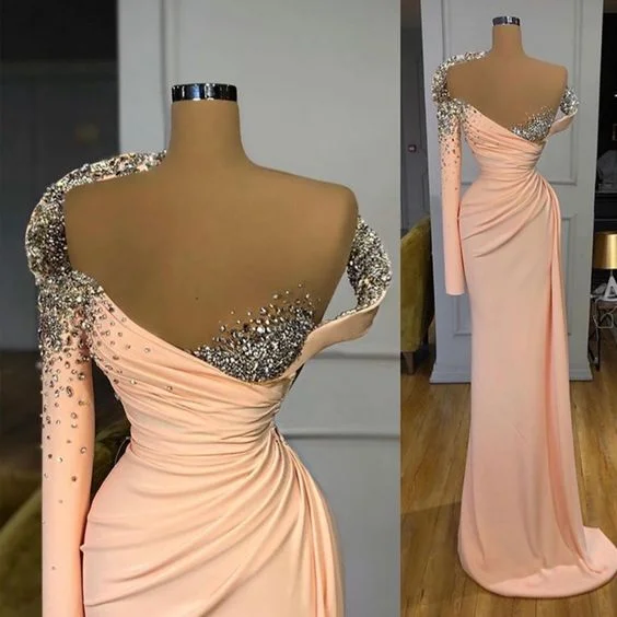 Elegant and comfortable women’s fashion wear Peach Evening Dresses, Beaded Evening Dress, Sexy Formal Dresses prom dress cg14813 Elegant and comfortable women’s fashion wear Peach Evening Dresses, Beaded Evening Dress, Sexy Formal Dresses prom dress cg14813