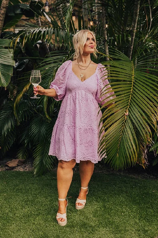 Bold fashion choices for the confident woman   Stunning Gaze Eyelet Dress Curves