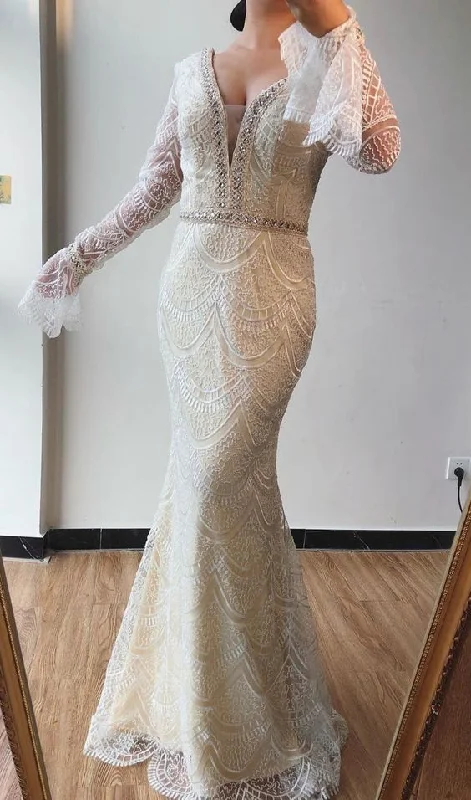 Cozy women’s clothing for the colder months Trumpet/Mermaid V neck Lace Beaded Long Prom Dresses Formal Evening Gowns cg14866 Cozy women’s clothing for the colder months Trumpet/Mermaid V neck Lace Beaded Long Prom Dresses Formal Evening Gowns cg14866