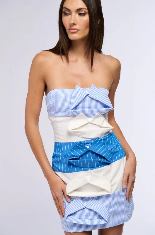 Perfect fashion pieces for the busy woman   WHAT'S YOURS IS MINE POPLIN MINI DRESS