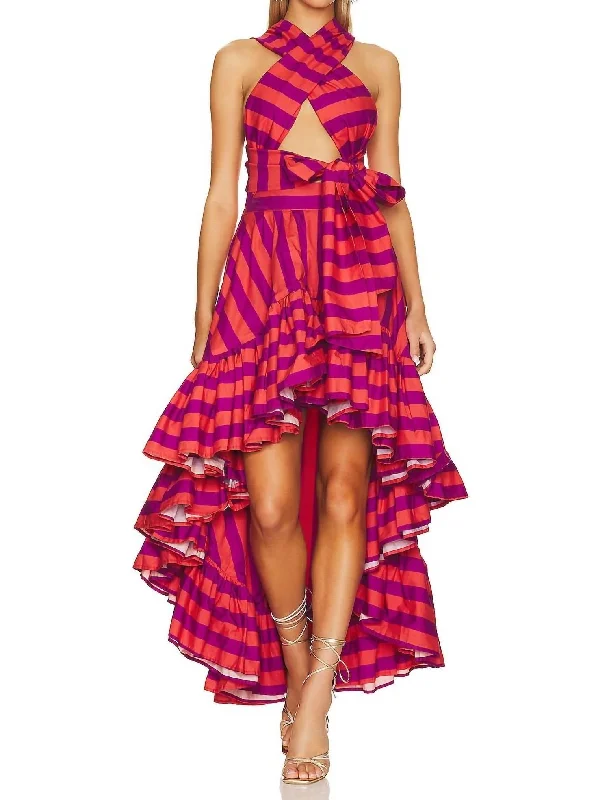 Stylish clothing designed to flatter every woman Coco Convertible Dress In Coral Stripe Stylish clothing designed to flatter every woman Coco Convertible Dress In Coral Stripe