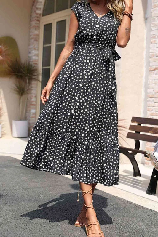 Designer-inspired women’s fashion at affordable prices Floral Tie-Waist Ruffle Hem Dress Designer-inspired women’s fashion at affordable prices Floral Tie-Waist Ruffle Hem Dress