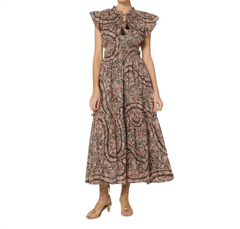 Statement pieces for the confident woman   Indira Ankle Dress In Divina