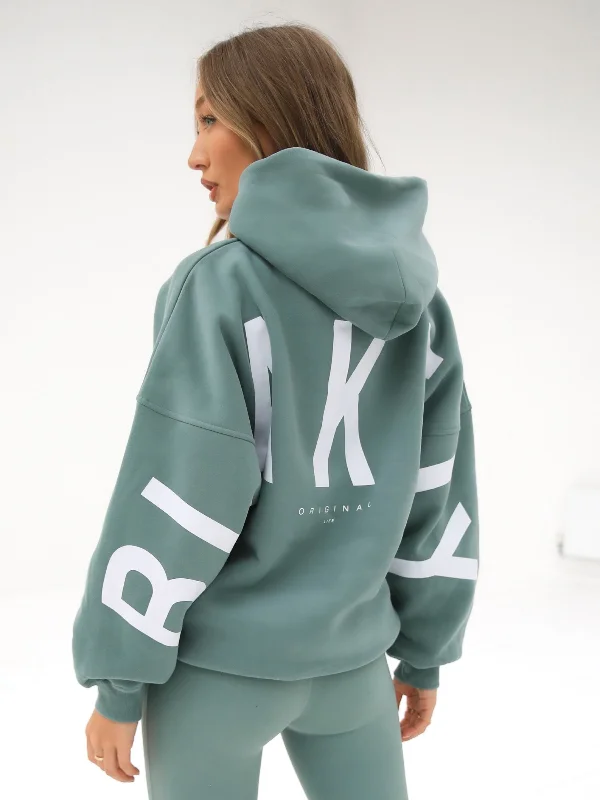 A perfect wardrobe for fashionable women   Isabel Oversized Hoodie - Sage Green