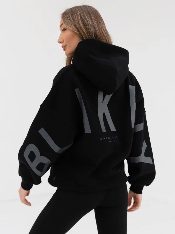 Confidence-boosting clothing for women   Tonal Isabel Oversized Hoodie - Black