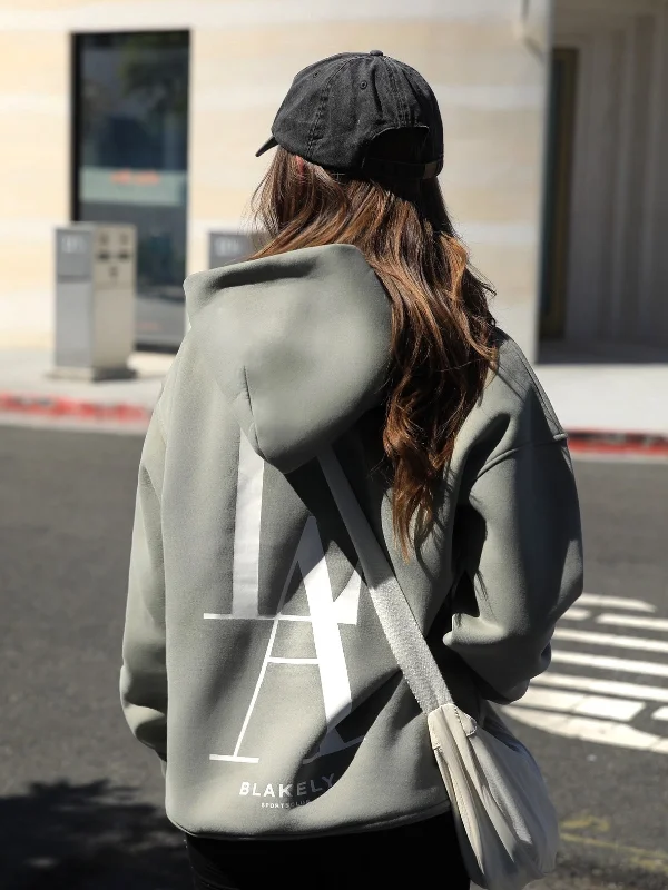 Stylish clothing designed to flatter every woman   Studio Oversized Hoodie - Olive