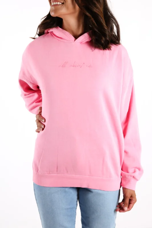 Statement pieces for the confident woman   Delux Oversized Hoody Rose