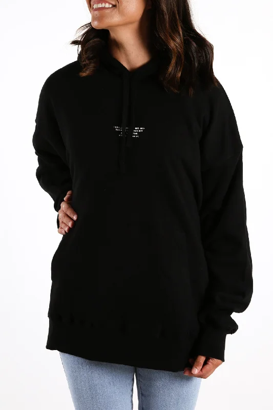 Bold and beautiful clothing for every woman   Established Oversized Hoodie Black