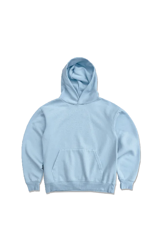 Curated collections of sophisticated women’s wear Exclusive Lunch Hoodie - Iced Baby Blue Curated collections of sophisticated women’s wear Exclusive Lunch Hoodie - Iced Baby Blue