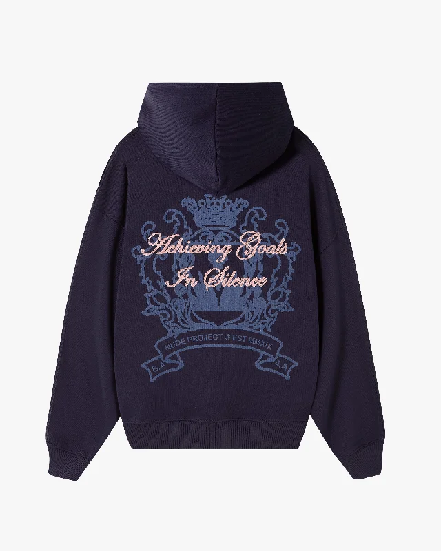 Chic and comfortable clothing for busy women   CHATEAU HOODIE NAVY