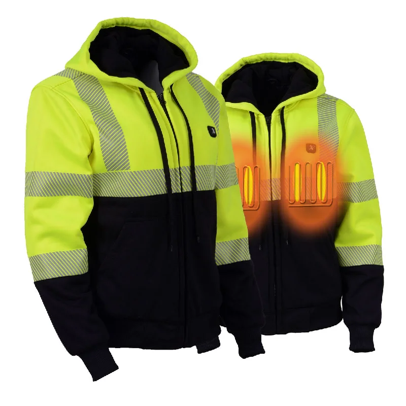 Stylish and comfortable outfits for women Nexgen Heat MPL2773SET Women's Heated Hoodie High-Viz Reflective - Zipper Front Sweatshirt Jacket w/ Battery Pack Stylish and comfortable outfits for women Nexgen Heat MPL2773SET Women's Heated Hoodie High-Viz Reflective - Zipper Front Sweatshirt Jacket w/ Battery Pack